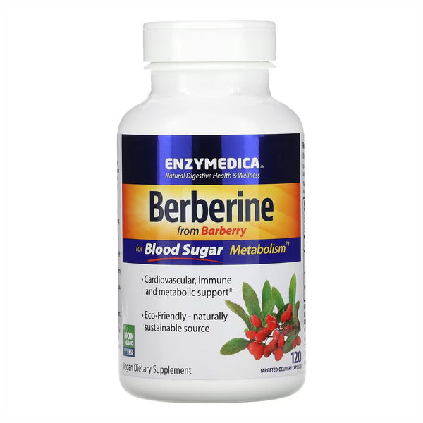 Enzymedica Berberine 120 cps - Compra 1 lleva el otro al 50% - 2 frascos por $74.24