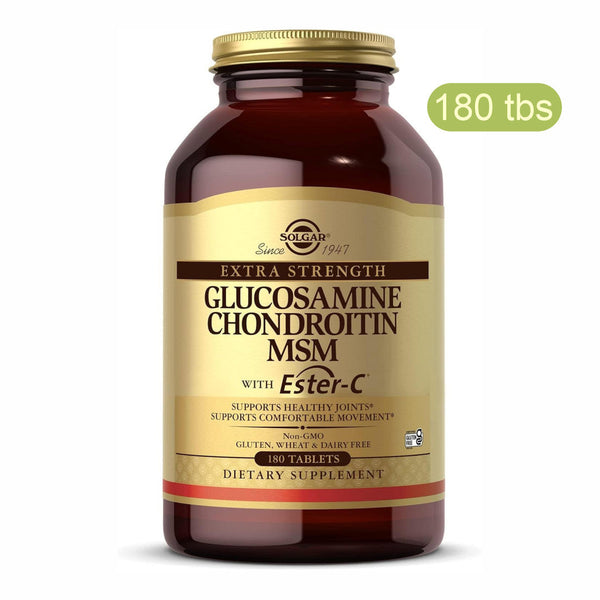 Solgar, Glucosamine Chondroitin MSM w/ C 180 - Compra 1 lleva el otro al 50% - 2 frascos por $71.99