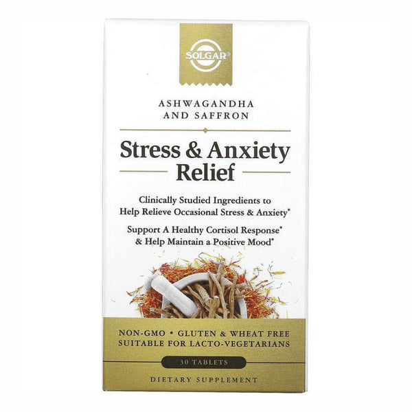 Solgar, Ashwagandha, Anti Estrés y Ansiedad, 30 tbs - Compra 1 lleva el otro al 50% - 2 frascos por $47.99