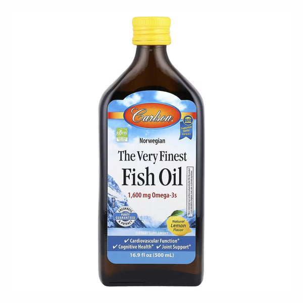 Carlson, Aceite de Pescado Noruego, Limón Natural, 16.9 fl oz. (30% de Descuento)