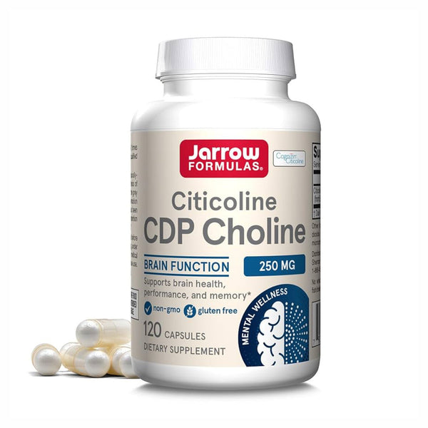 Jarrow, Citicoline CDP Chlorine, 250mg, 120 cps - Compra 1 lleva el otro al 50%  - 2 frascos por $103.49