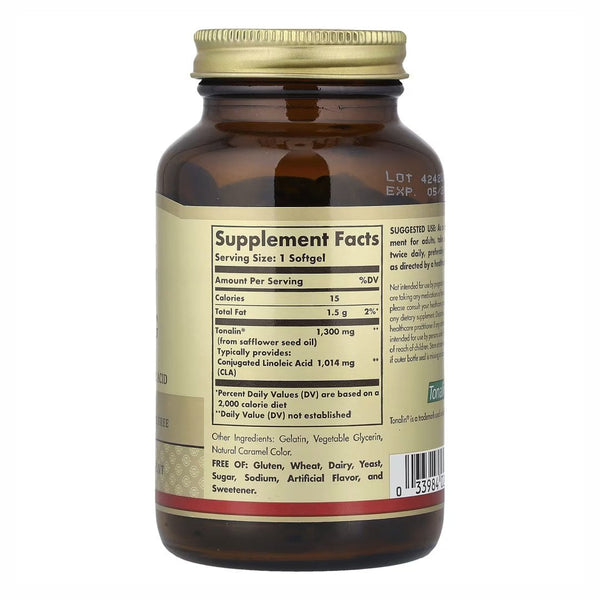 Solgar, Tonalin CLA, 1,300 mg, 60 cps - Compra 1 lleva el otro al 50% - 2 frascos por $41.99